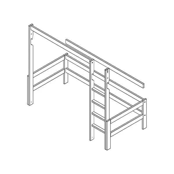 Lifetime Kidsrooms Umbauset für Hochbett 177 cm Weiss