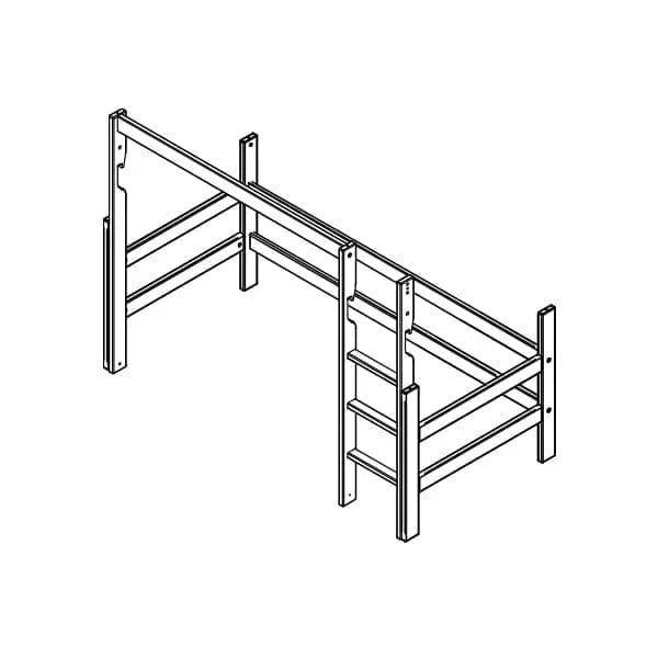Lifetime Kidsrooms Umbau Set für Hochbett 152 cm Weiss