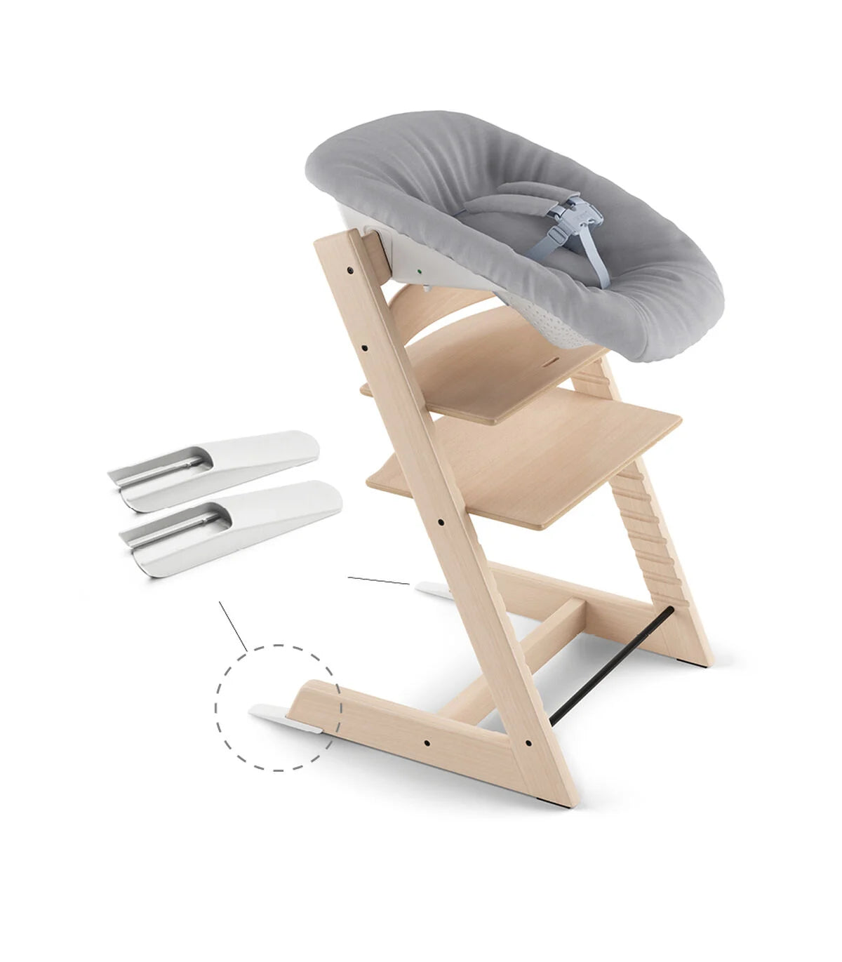 Stokke Tripp Trapp® Newborn Set mit Spielzeughalter – Ergonomisch, Sicher &amp; Fördert Familienbindung