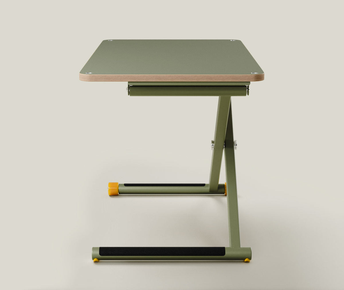 Scrivania per bambini regolabile in altezza Poptop verde
