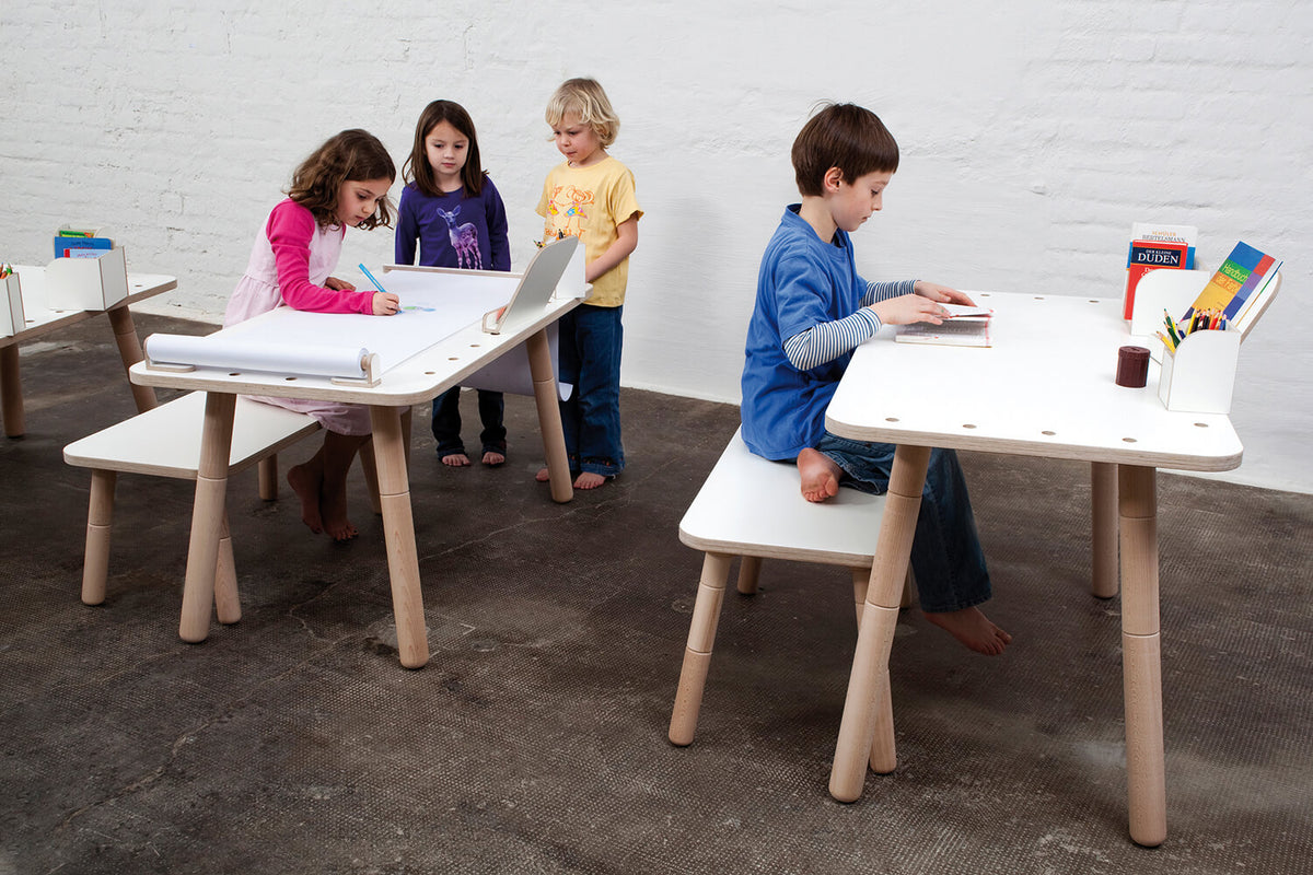 Pure Position children's bench growing table Pure white