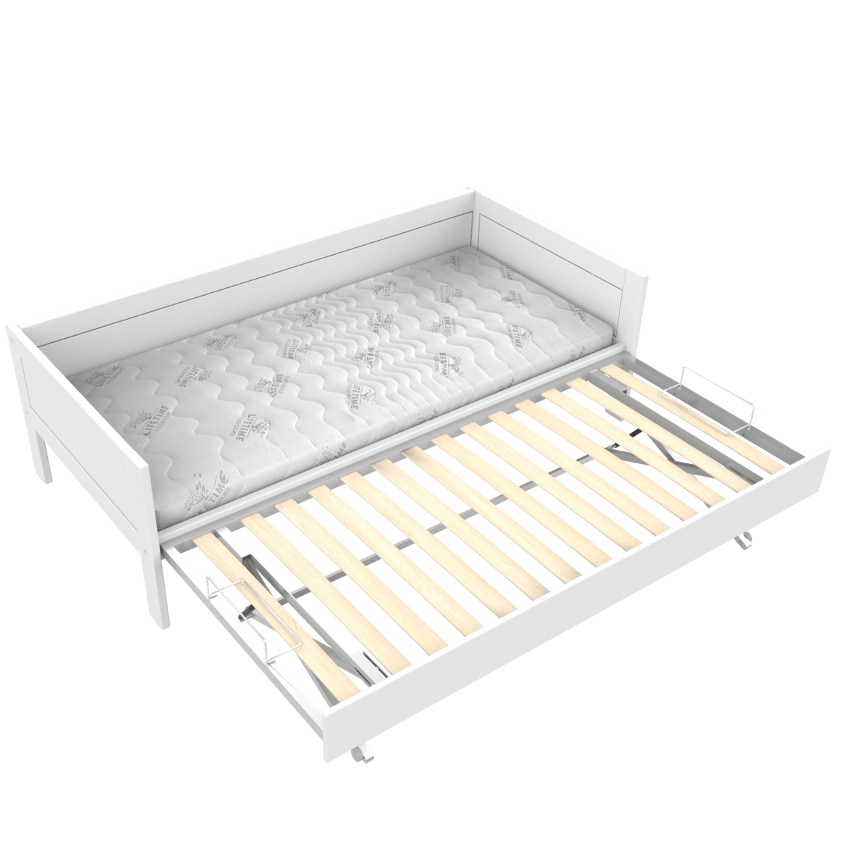 Lifetime Kidsrooms Semi-automatic guest bed White