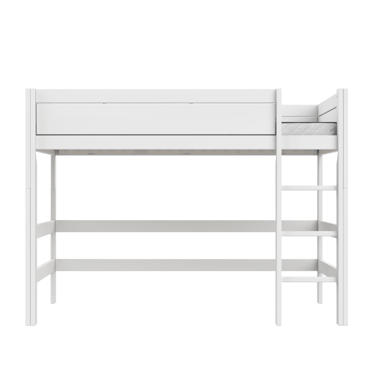 Lifetime Kidsrooms Letto a soppalco 120 con scala - 152 cm Whitewash