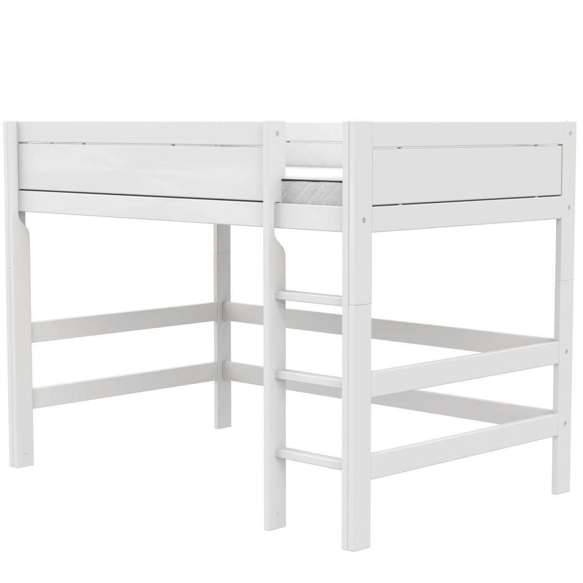 Lifetime Kidsrooms Hochbett 120 mit Leiter - 152 cm Weiss