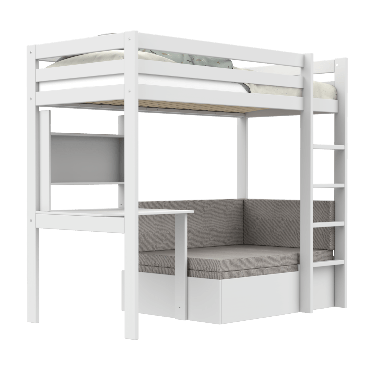 Lifetime Kidsrooms Elements loft bed 177 cm - Study & Relax White