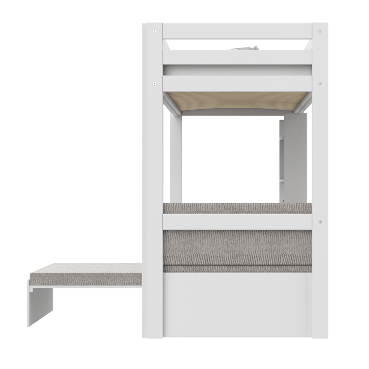 Lifetime Kidsrooms Elements loft bed 177 cm - Study & Relax White