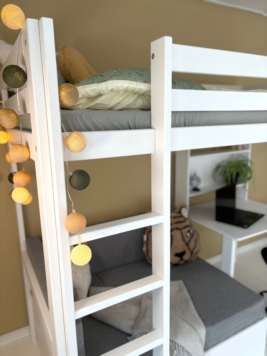 Lifetime Kidsrooms Elements loft bed 177 cm - Study & Relax White