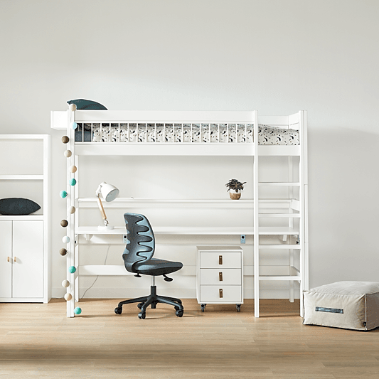 Lifetime Kidsrooms Hochbett mit Leiter 177 cm - Breeze Weiss