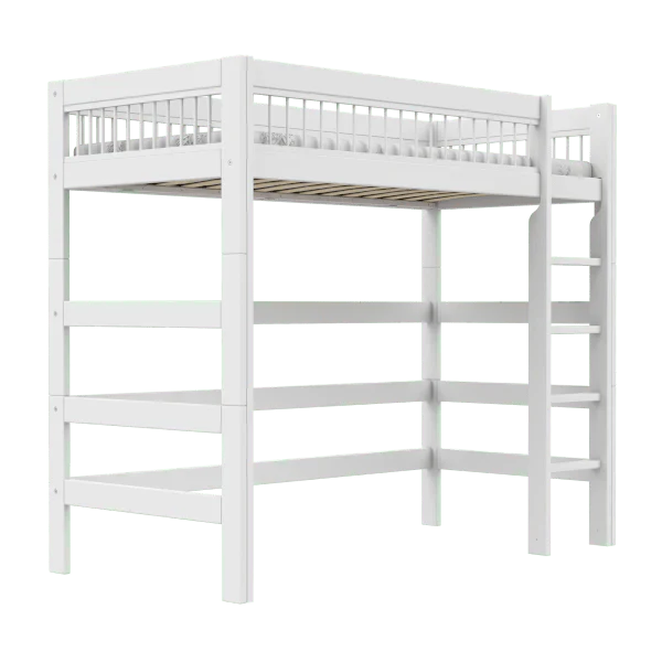 Lifetime Kidsrooms Hochbett mit Leiter 177 cm - Breeze Weiss