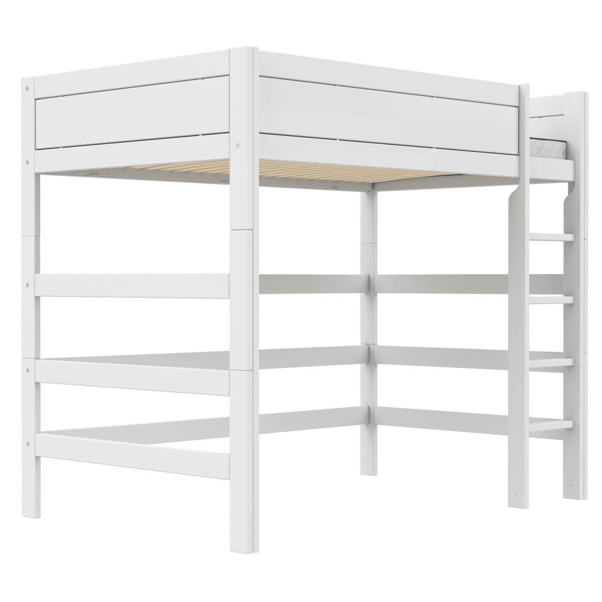 Lifetime Kidsrooms Hochbett 120 mit Leiter - 177 cm Whitewash