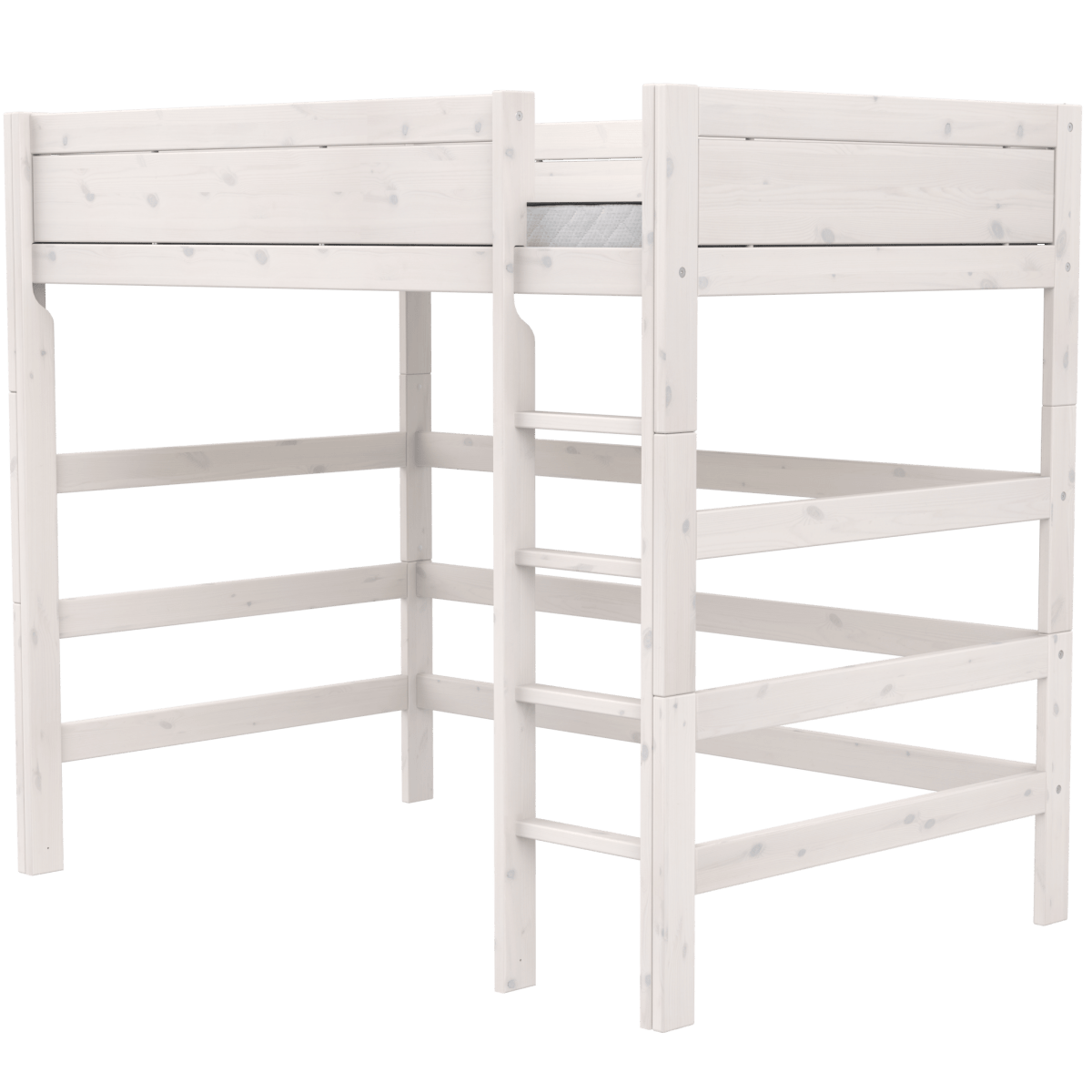 Lifetime Kidsrooms Hochbett 120 mit Leiter - 177 cm Whitewash
