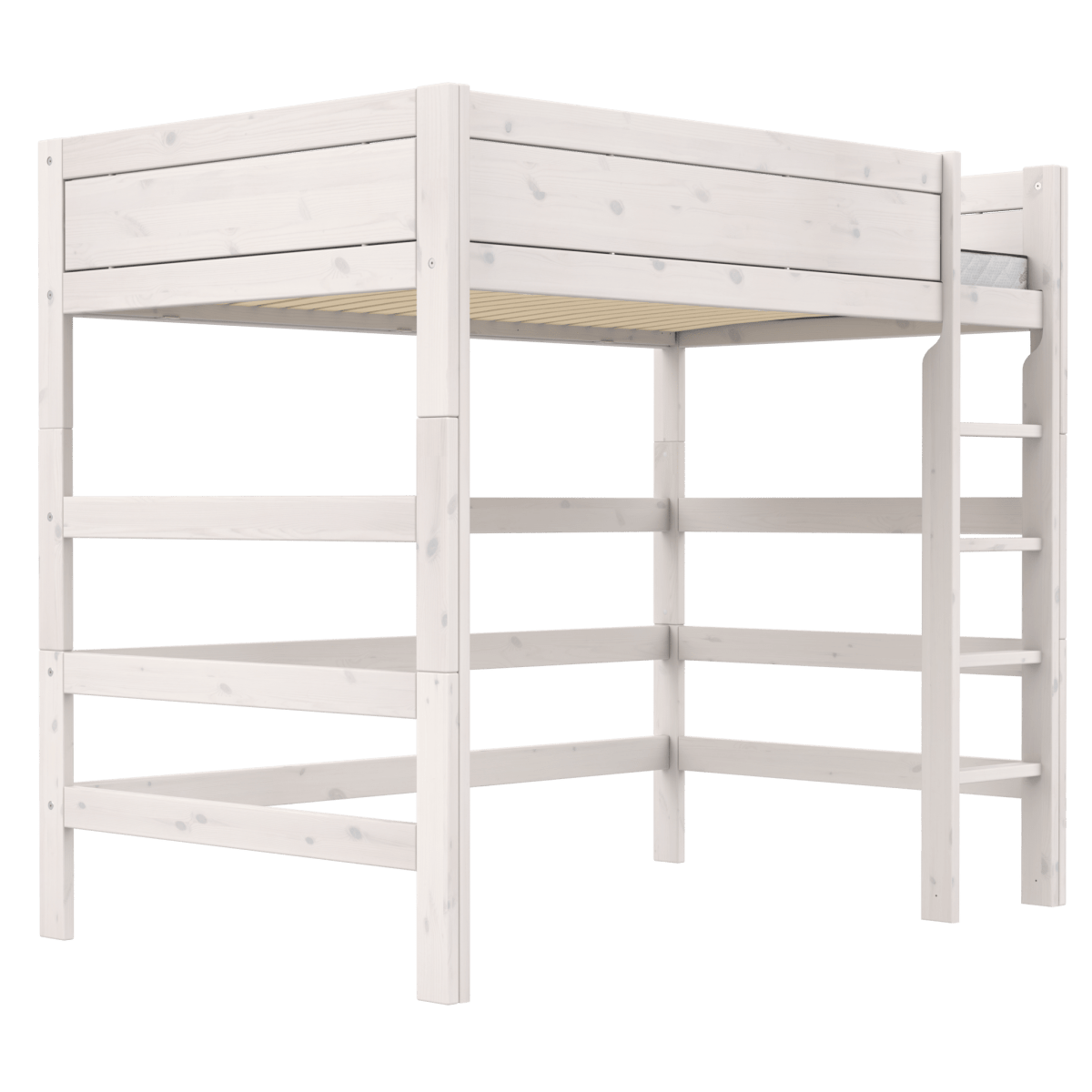 Lifetime Kidsrooms Hochbett 120 mit Leiter - 177 cm Whitewash