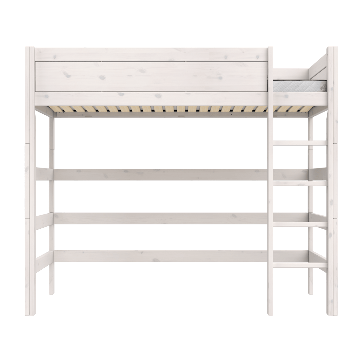 Lifetime Kidsrooms Hochbett 120 mit Leiter - 177 cm Whitewash
