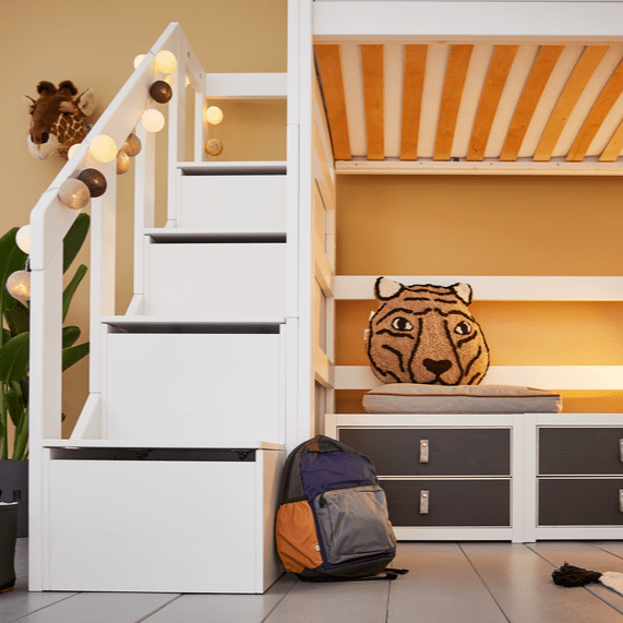 Lifetime Kidsrooms Stairs for loft bed 177 cm White