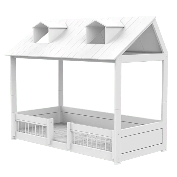 Letto a casetta Lifetime per bambini - Beach House 2 in 1 bianco