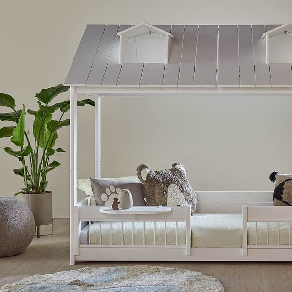Letto a casetta Lifetime per bambini - Beach House 2 in 1 bianco