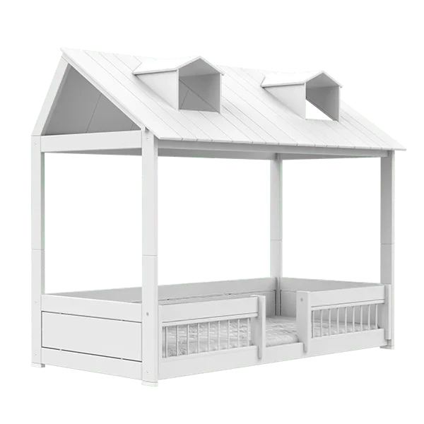 Letto a casetta Lifetime per bambini - Beach House 2 in 1 bianco