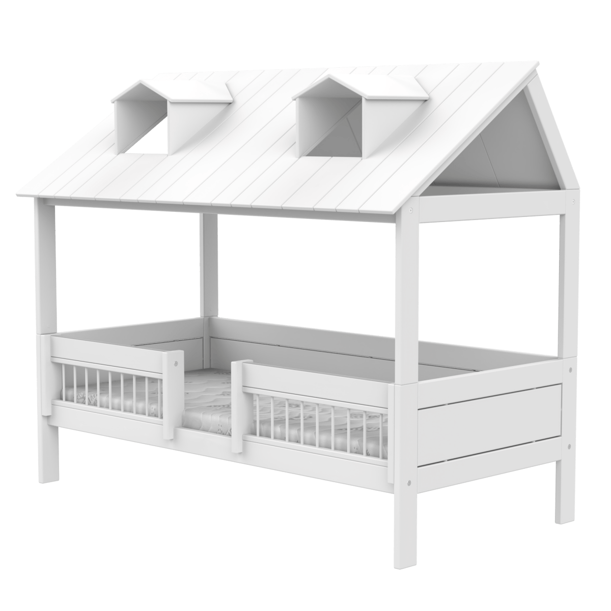 Letto a casetta Lifetime per bambini - Beach House 2 in 1 bianco