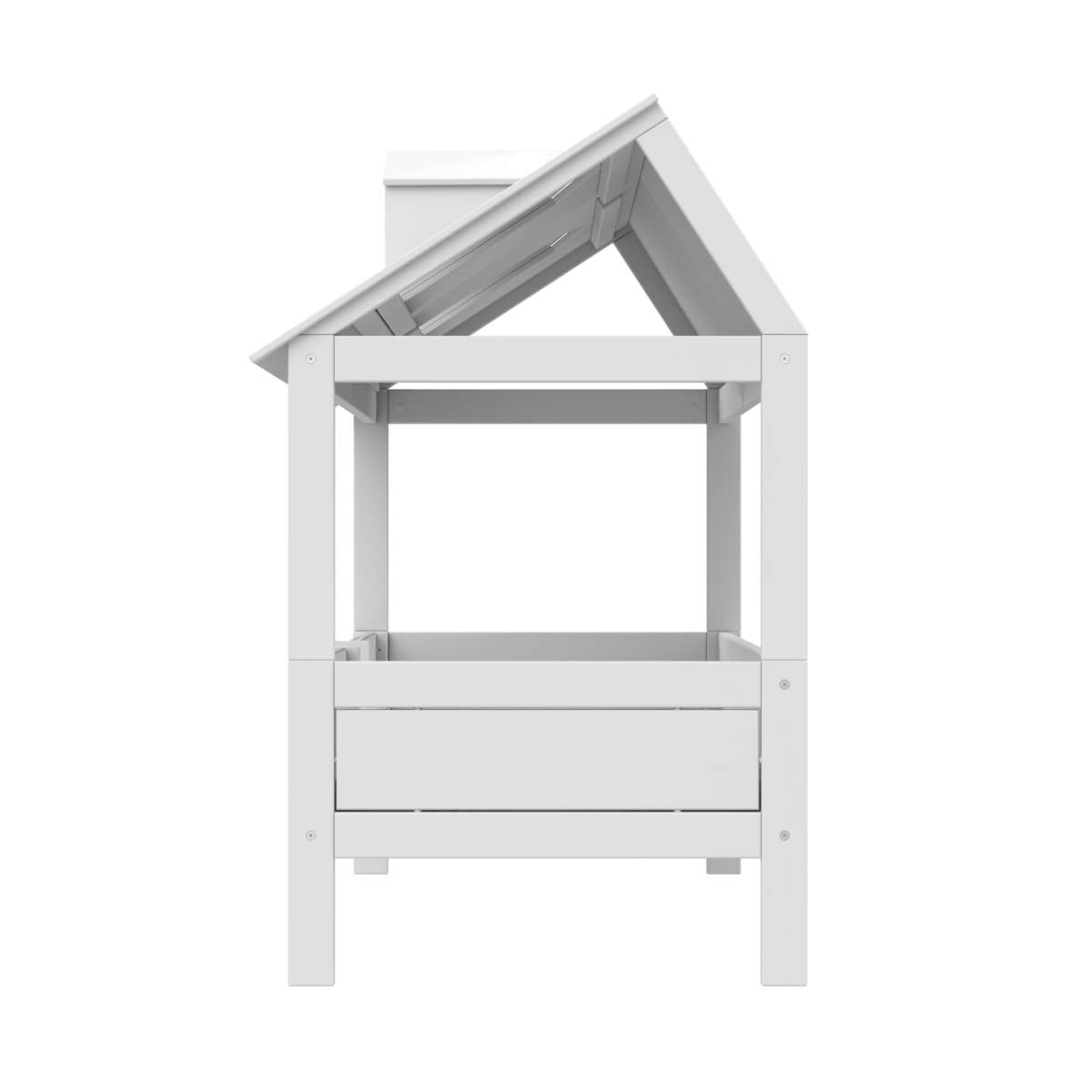 Letto a casetta Lifetime per bambini - Beach House 2 in 1 bianco