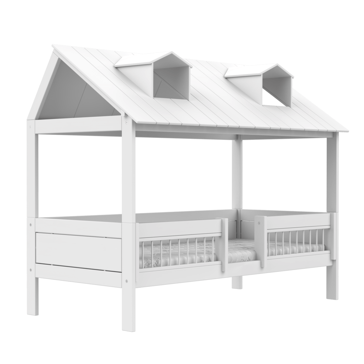 Letto a casetta Lifetime per bambini - Beach House 2 in 1 bianco
