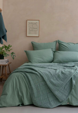 Oona Bettdeckenbezug Green Sage