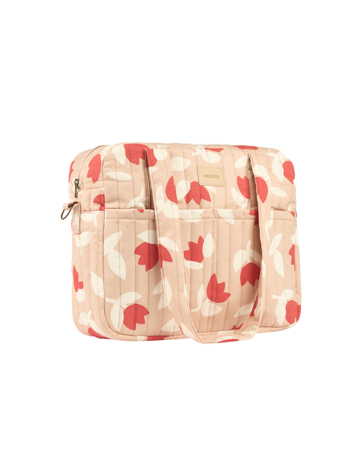 Nobodinoz changing bag Hyde Park red tulips