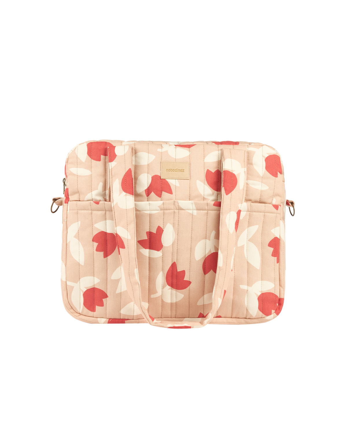 Nobodinoz changing bag Hyde Park red tulips
