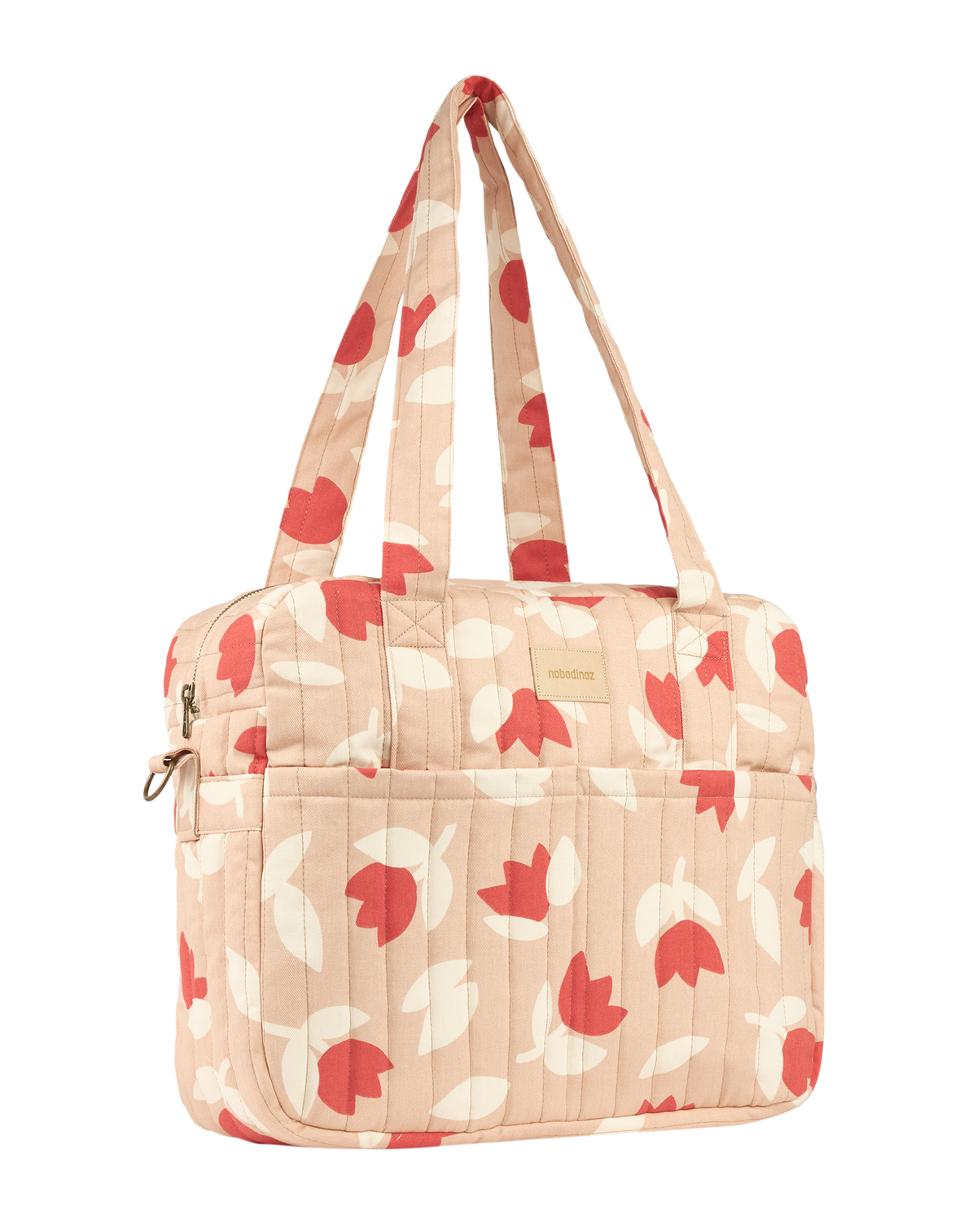 Nobodinoz changing bag Hyde Park red tulips