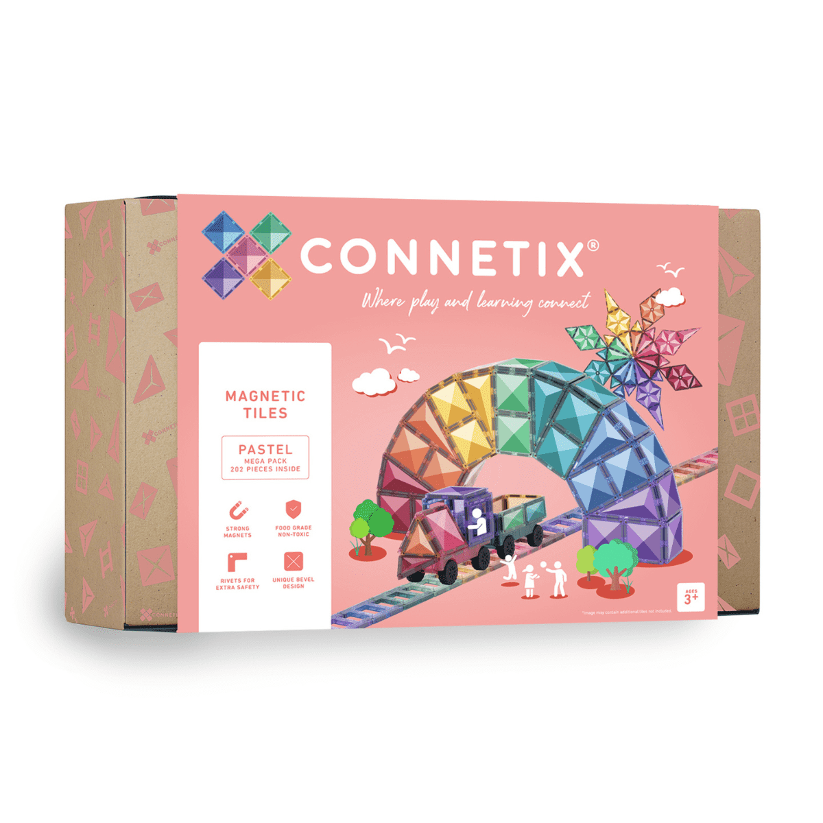 Connetix 202 pieces Pastel Mega Pack