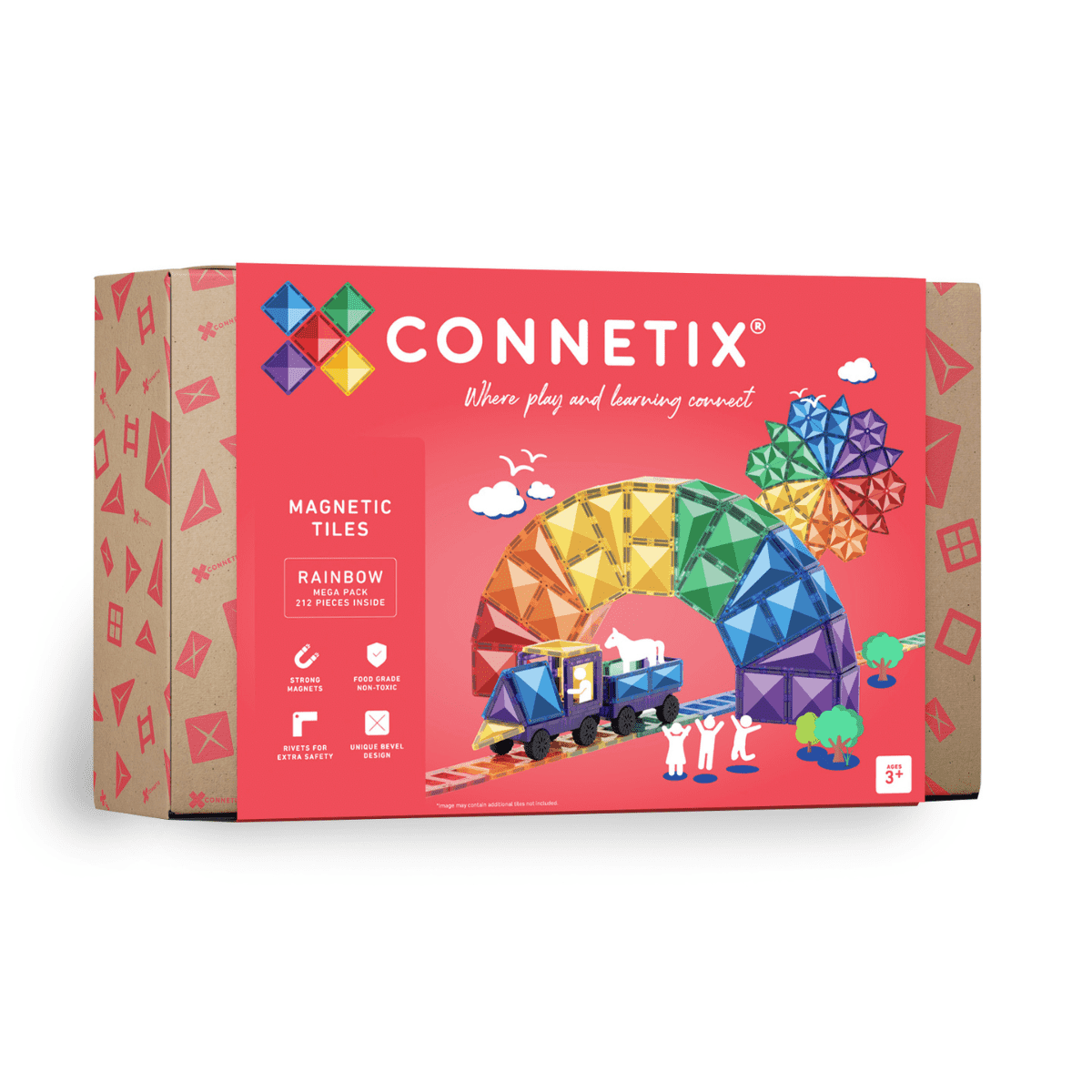 Connetix 212 pièces Rainbow Mega Pack