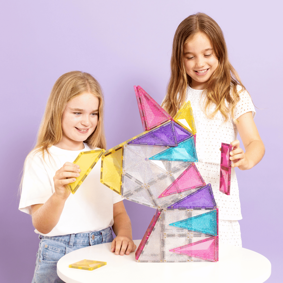 Connetix 56 pièces Glitter Unicorn Pack