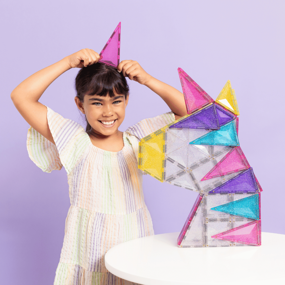 Connetix 56 pièces Glitter Unicorn Pack
