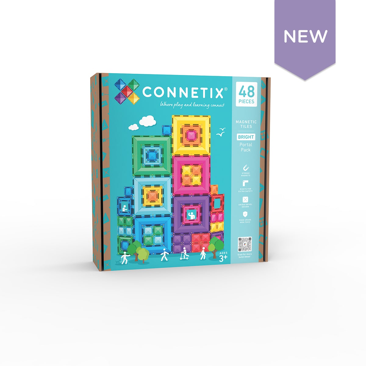 Connetix 48 pièces Bright Portal Pack