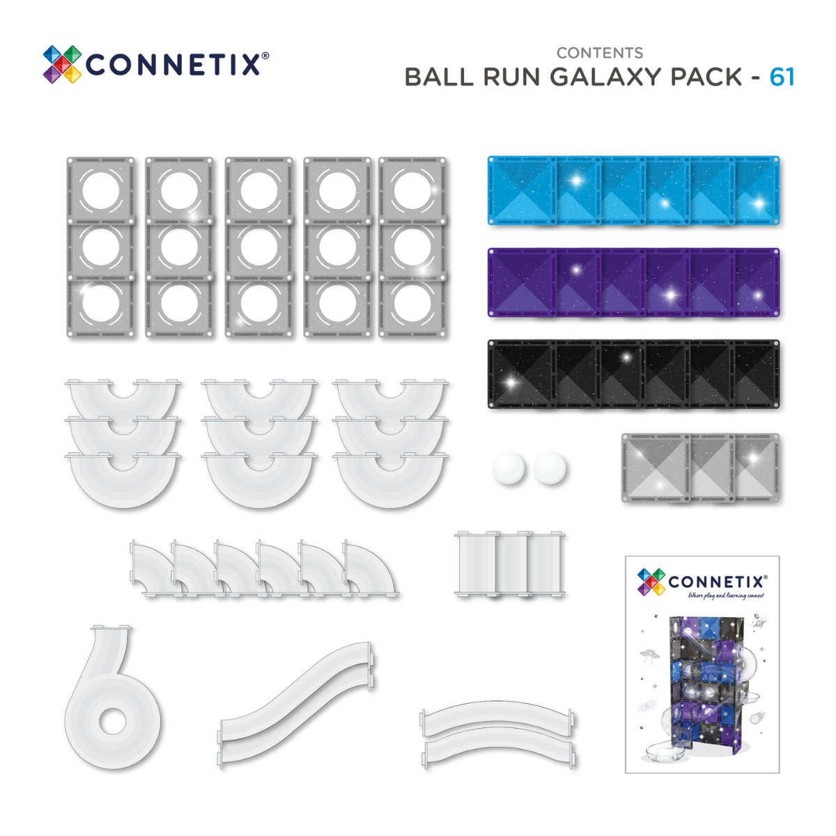 Connetix Galaxy Marble Run Set, 61-piece - Image 8