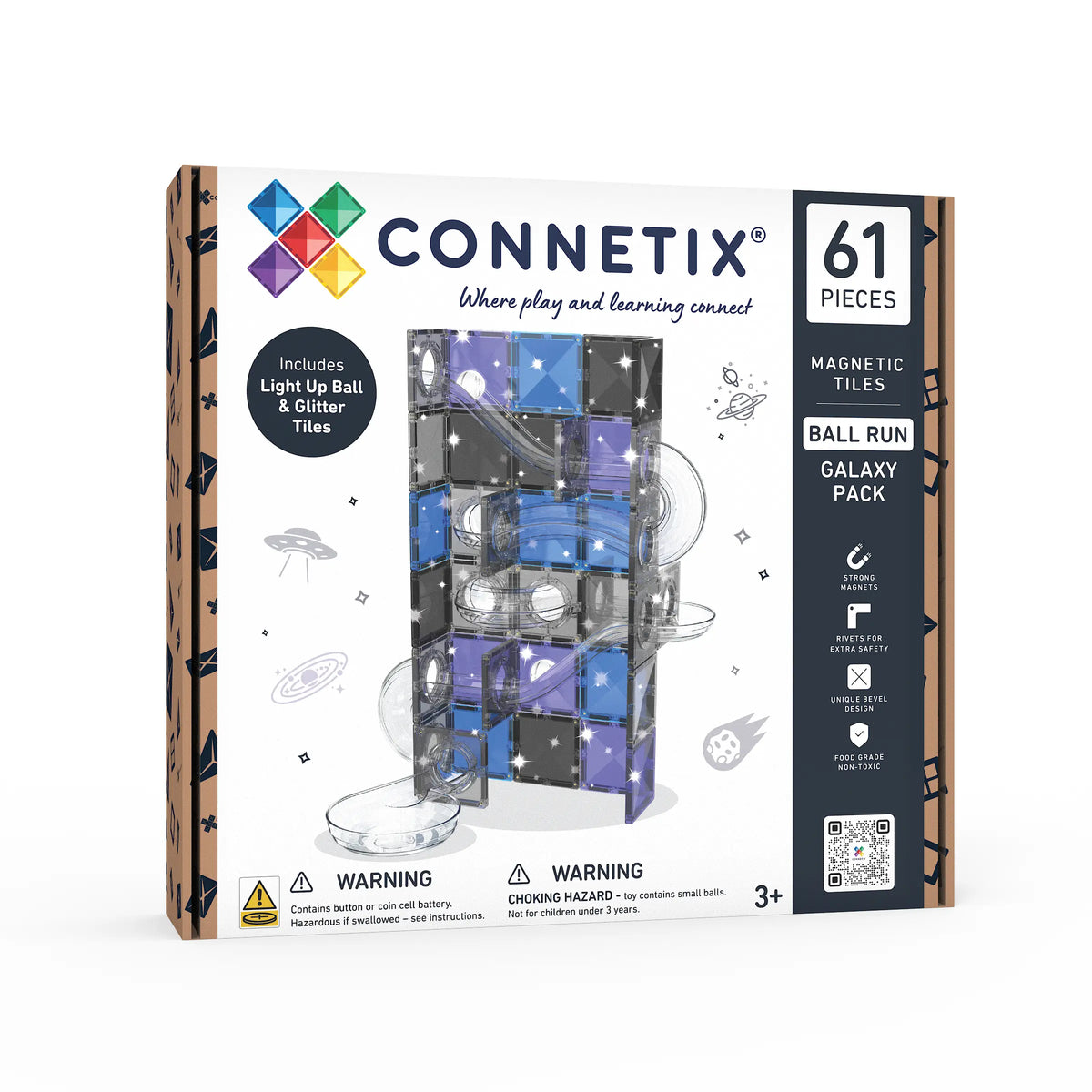 Connetix Galaxy Marble Run Set, 61-piece - Image 1