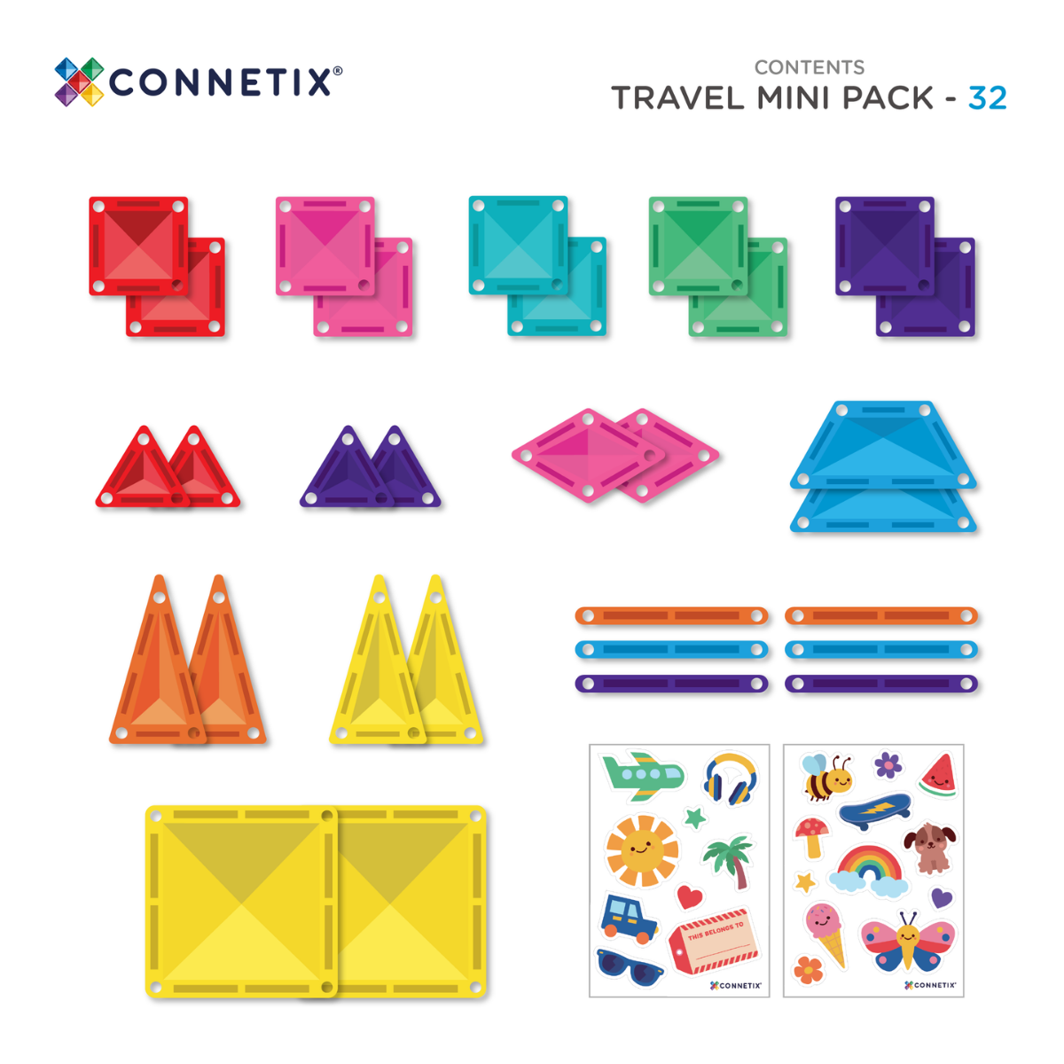 Set da viaggio Connetix Mini, 32 pezzi - Immagine 8