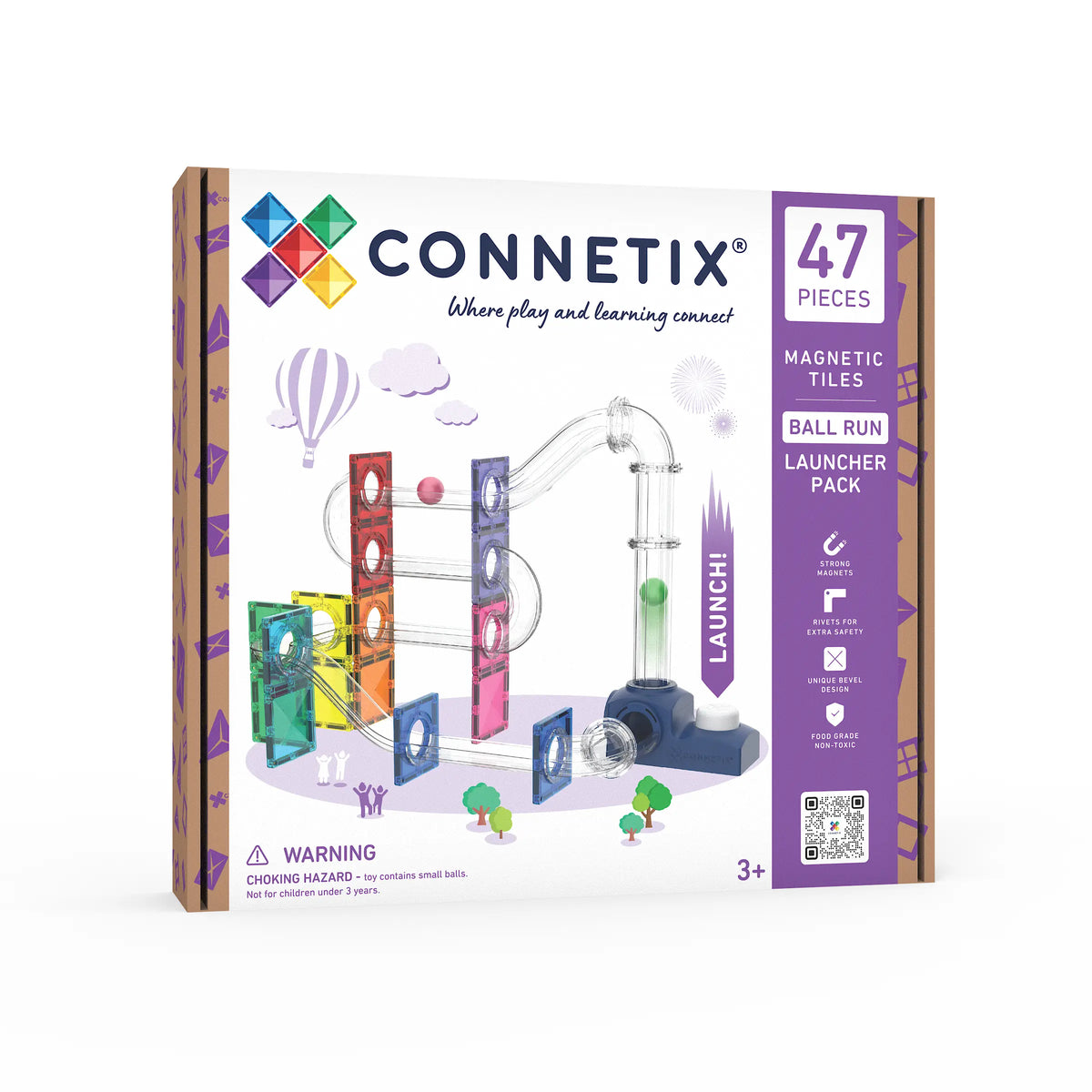 Connetix Kugelbahn Launcher Pack 47-teilig - Bild 1