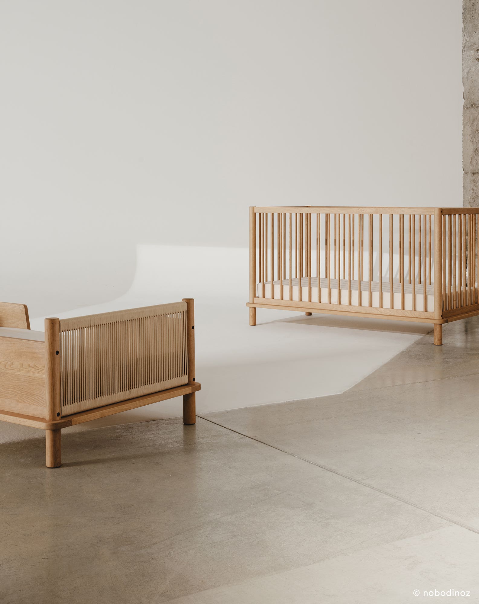 Nobodinoz Latitude junior extension made of oak wood 70x140