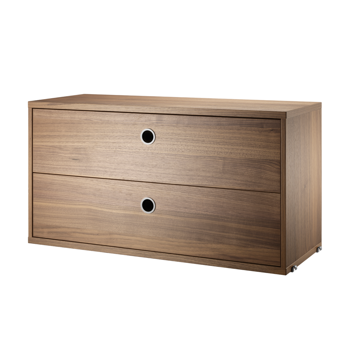 Chest of Drawers w78 x d30 x h42 cm Walnut
