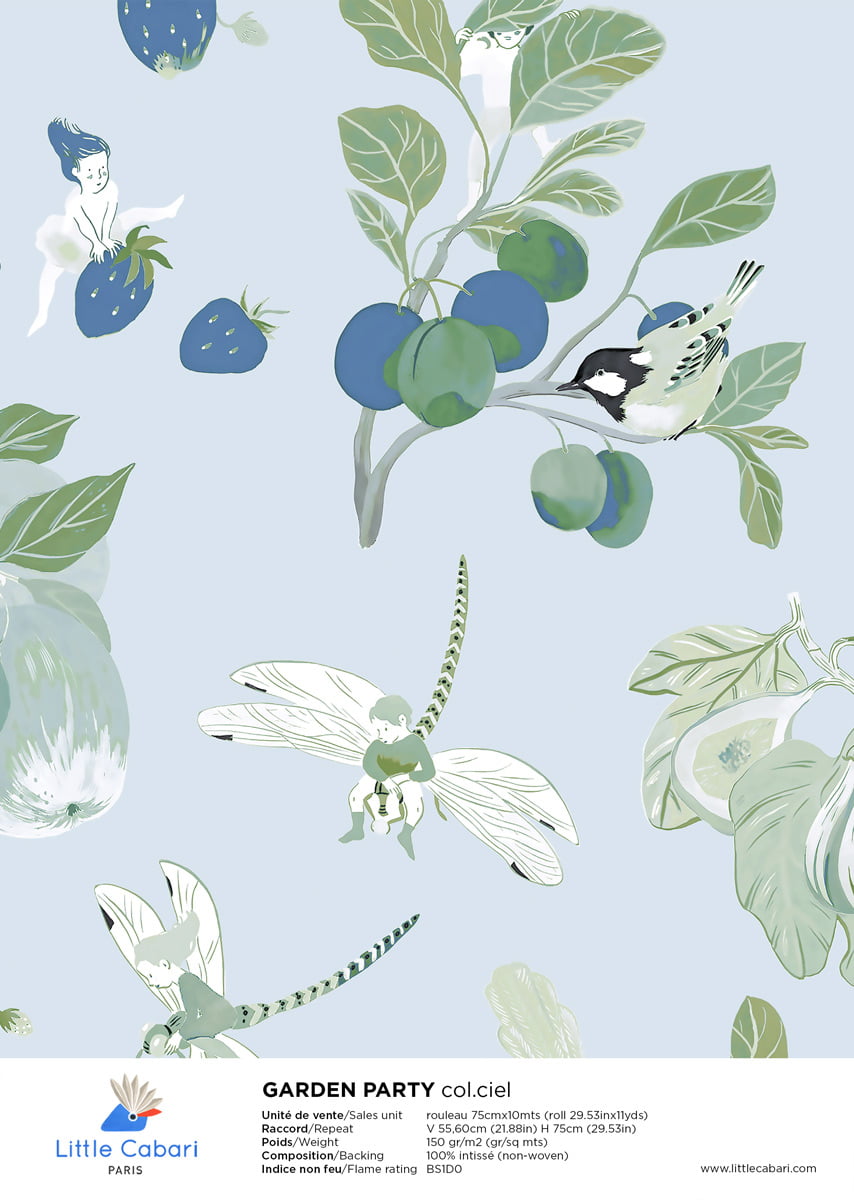 Little Cabari wallpaper GARDEN PARTY sky