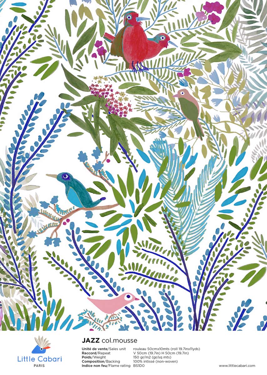Little Cabari wallpaper JAZZ Pink