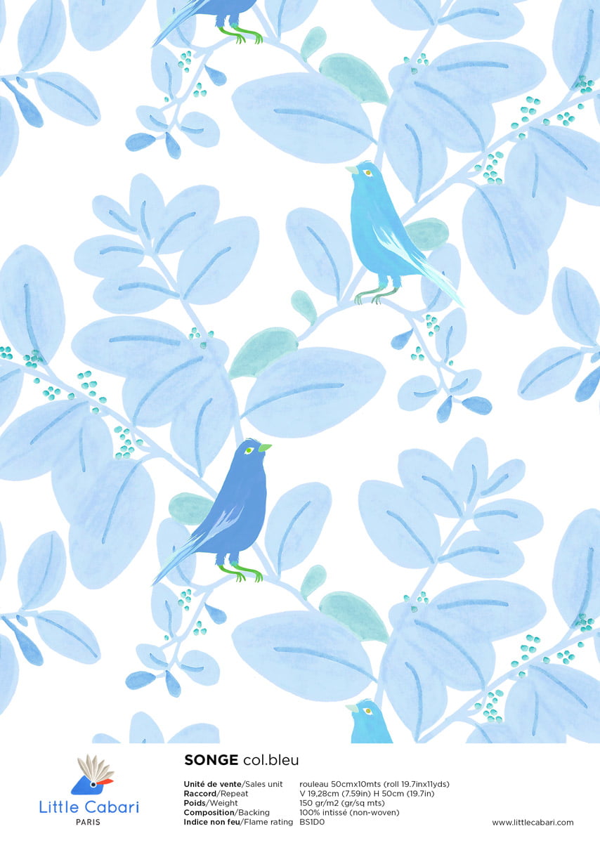 Little Cabari wallpaper SONGE Blue