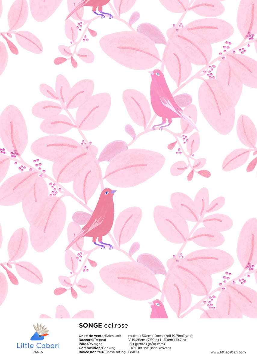 Little Cabari wallpaper SONGE pink