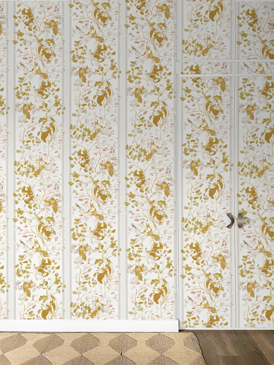 Little Cabari wallpaper CASSE-NOISSETTE Gold