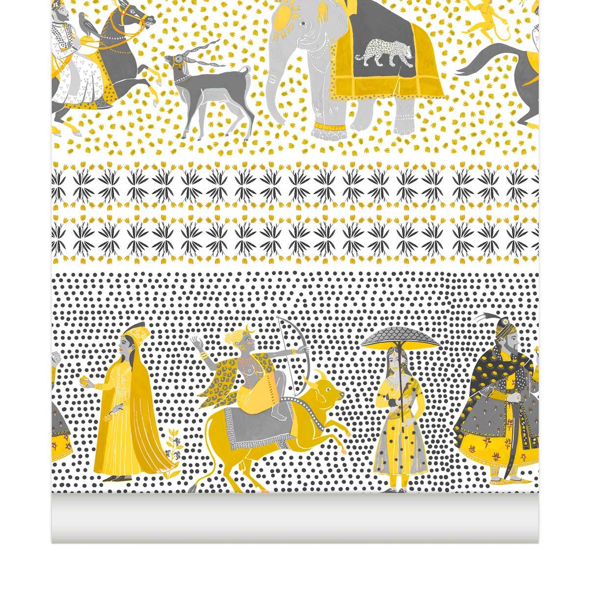 Little Cabari papier peint CHALANA or