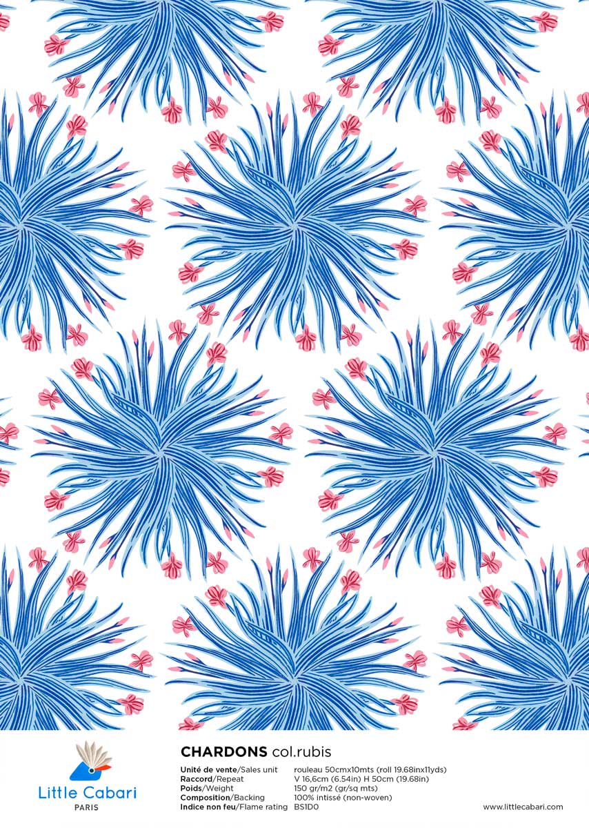 Little Cabari wallpaper CHARDONS Ruby