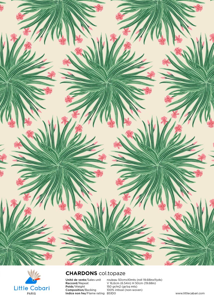 Little Cabari wallpaper CHARDONS Topas