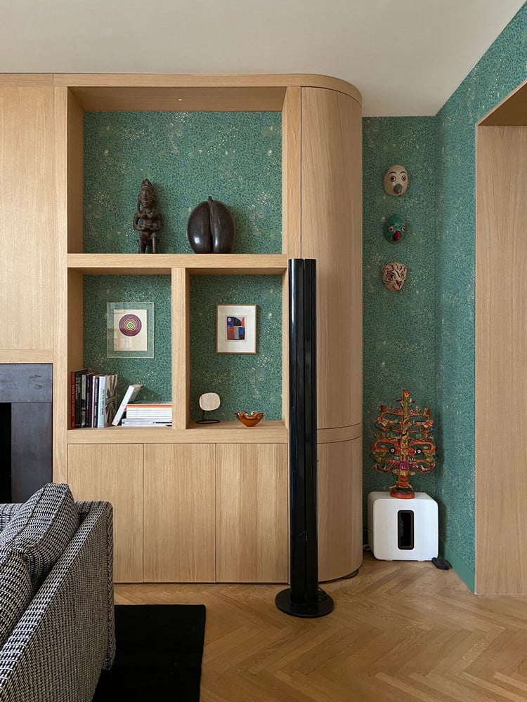 Little Cabari wallpaper CHEETAH mint