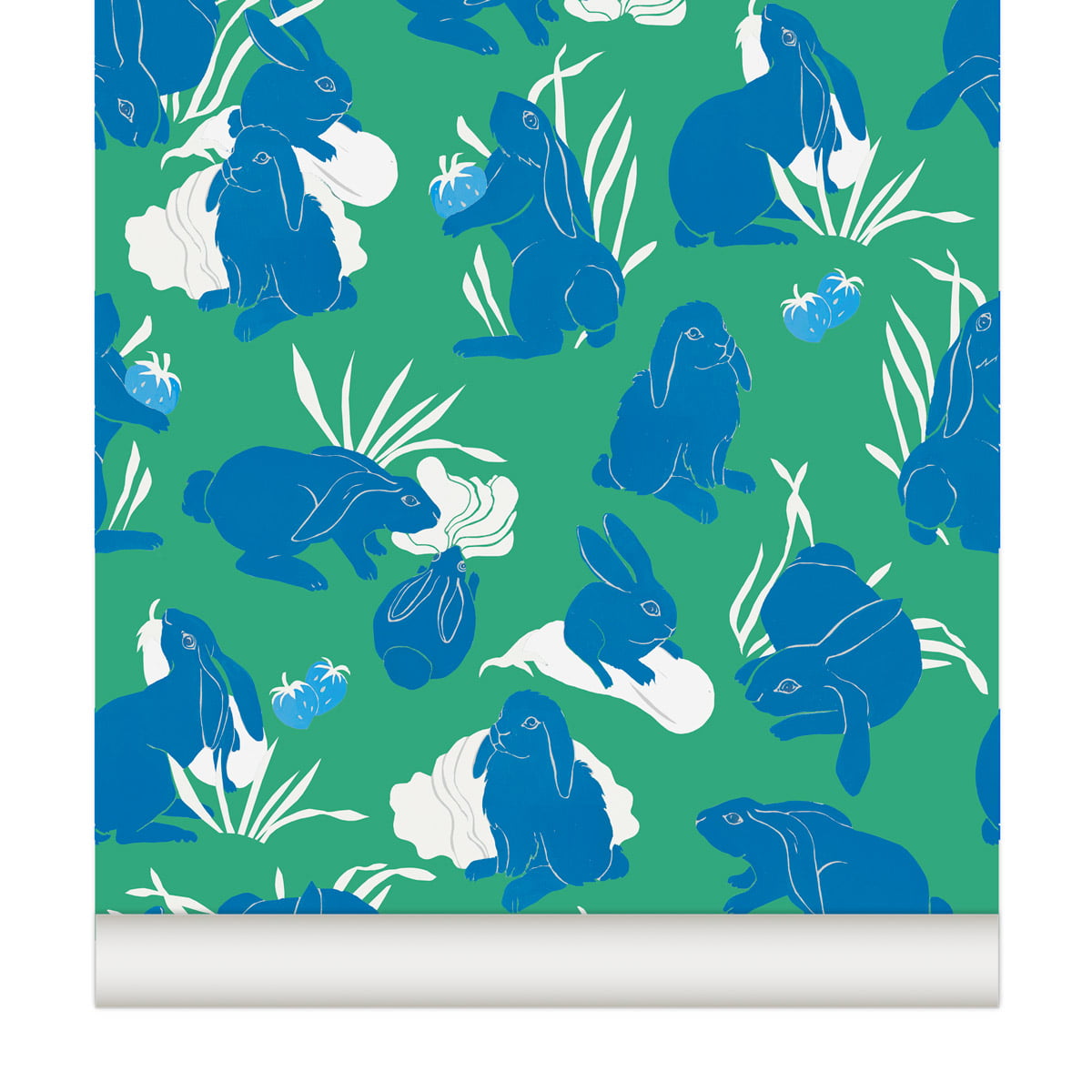 Carta da parati Little Cabari HARU menta