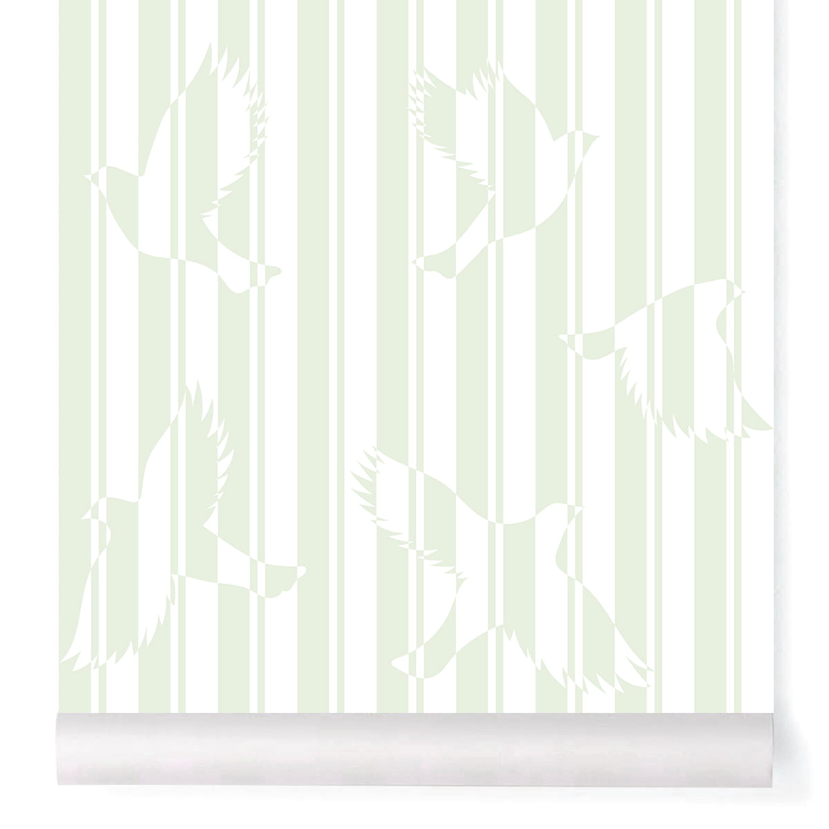 Carta da parati Little Cabari POLKA menta